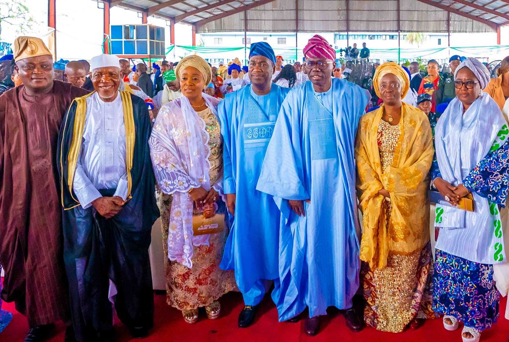 GOV SANWO-OLU AT 10TH YEAR REMEMBRANCE FIDAU OF LATE ALHAJA ABIBATU MOGAJI AT DE BLUE ROOF, LTV, IKEJA